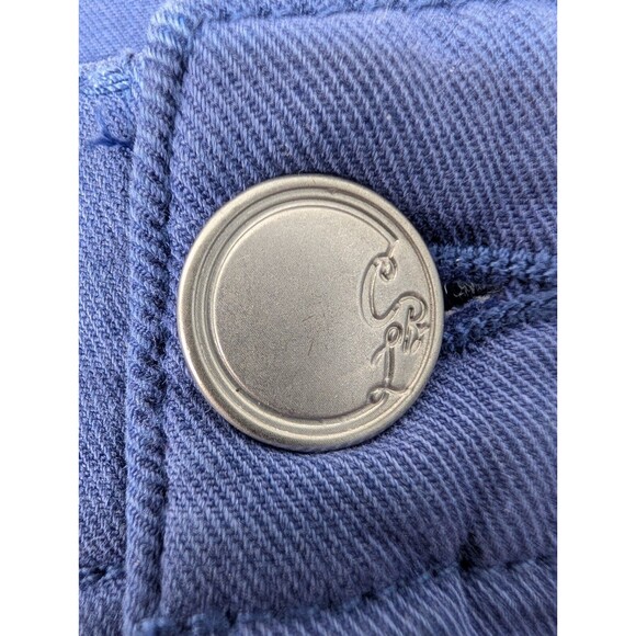 Cosmic Blue Love Chino Pants 29 Utility Crop Casual Stretch Trousers Coastal - Picture 5 of 12